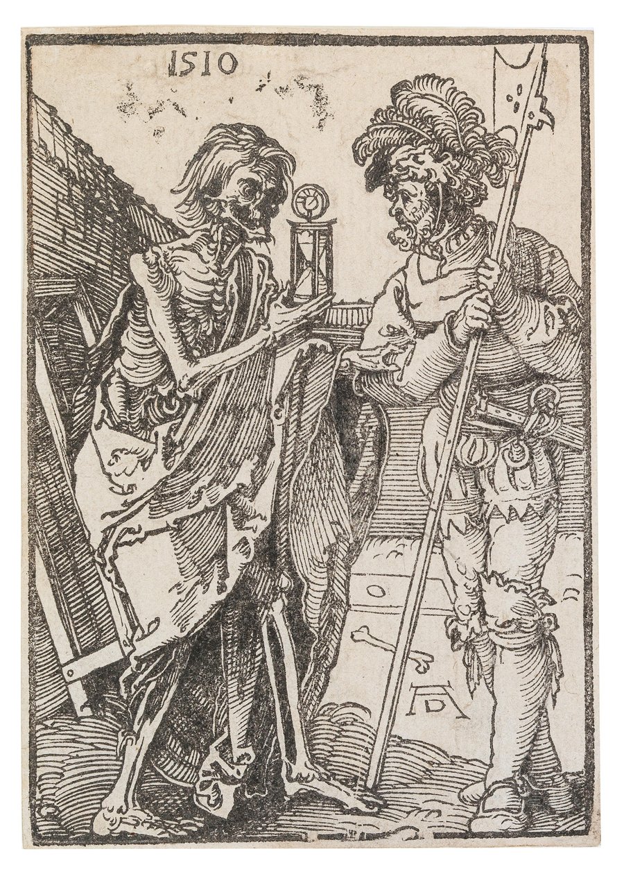 Døden og Lansquenet, 1510. af Albrecht Dürer