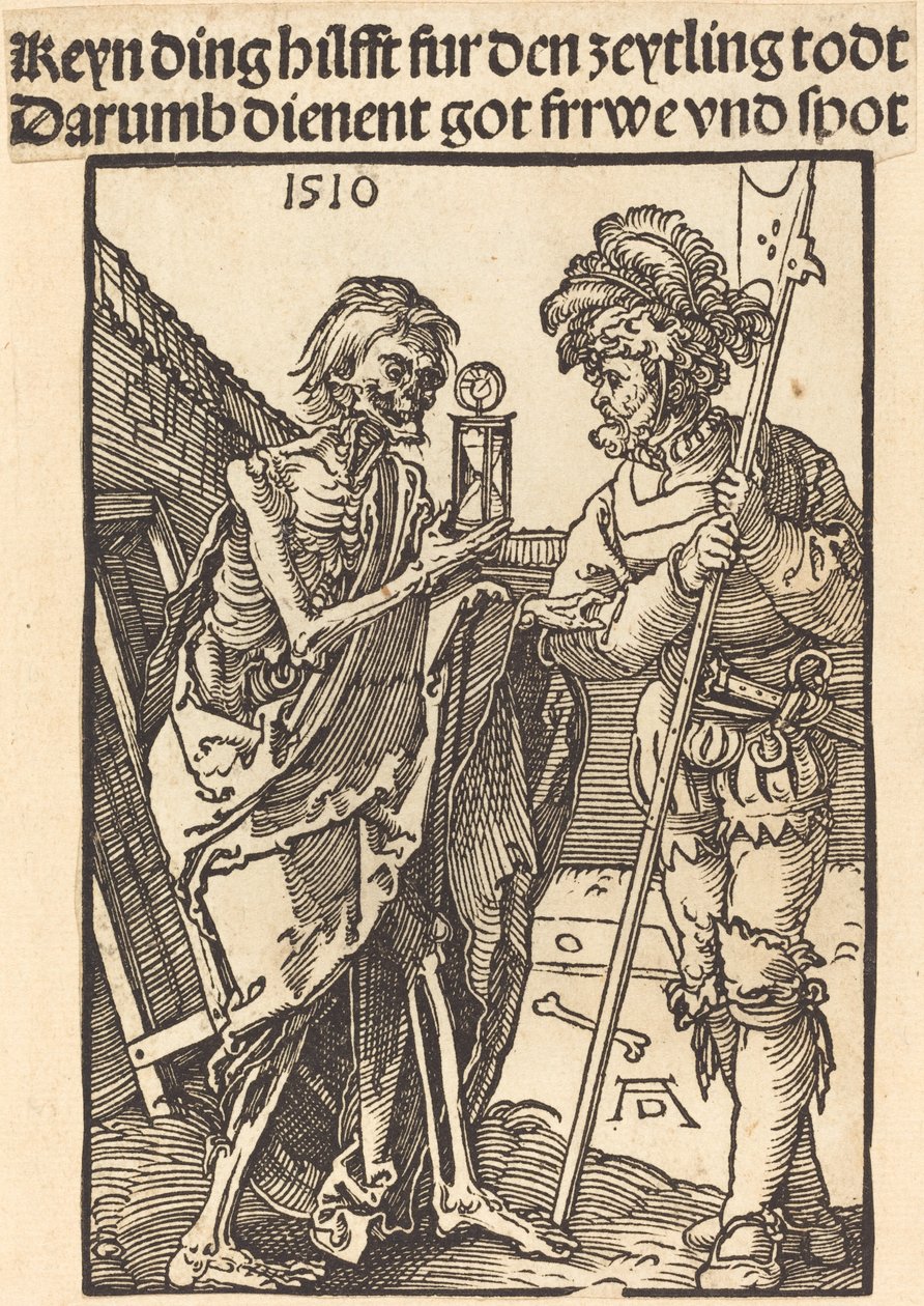 Døden og Lansquenet, 1510. af Albrecht Dürer