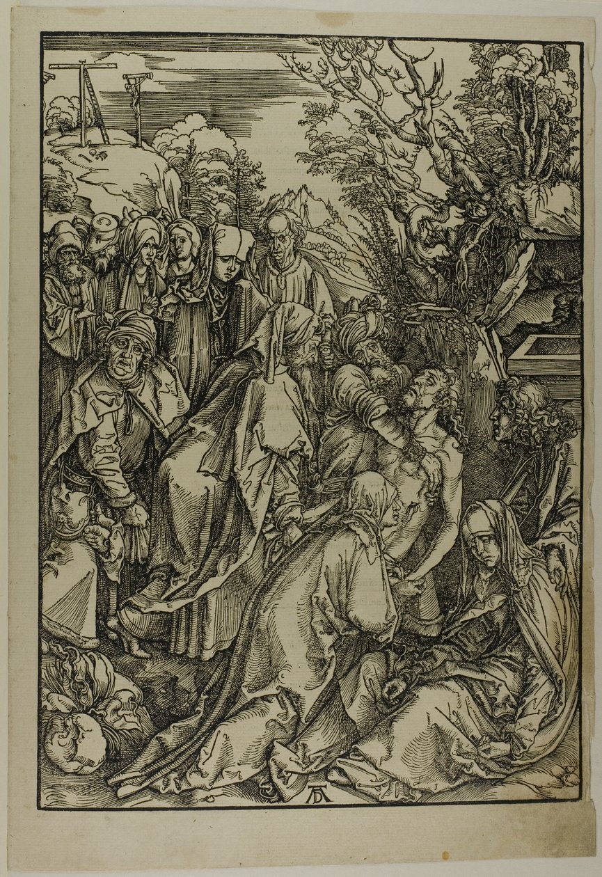 Deposition af Kristus, fra Den store lidenskab af Albrecht Dürer