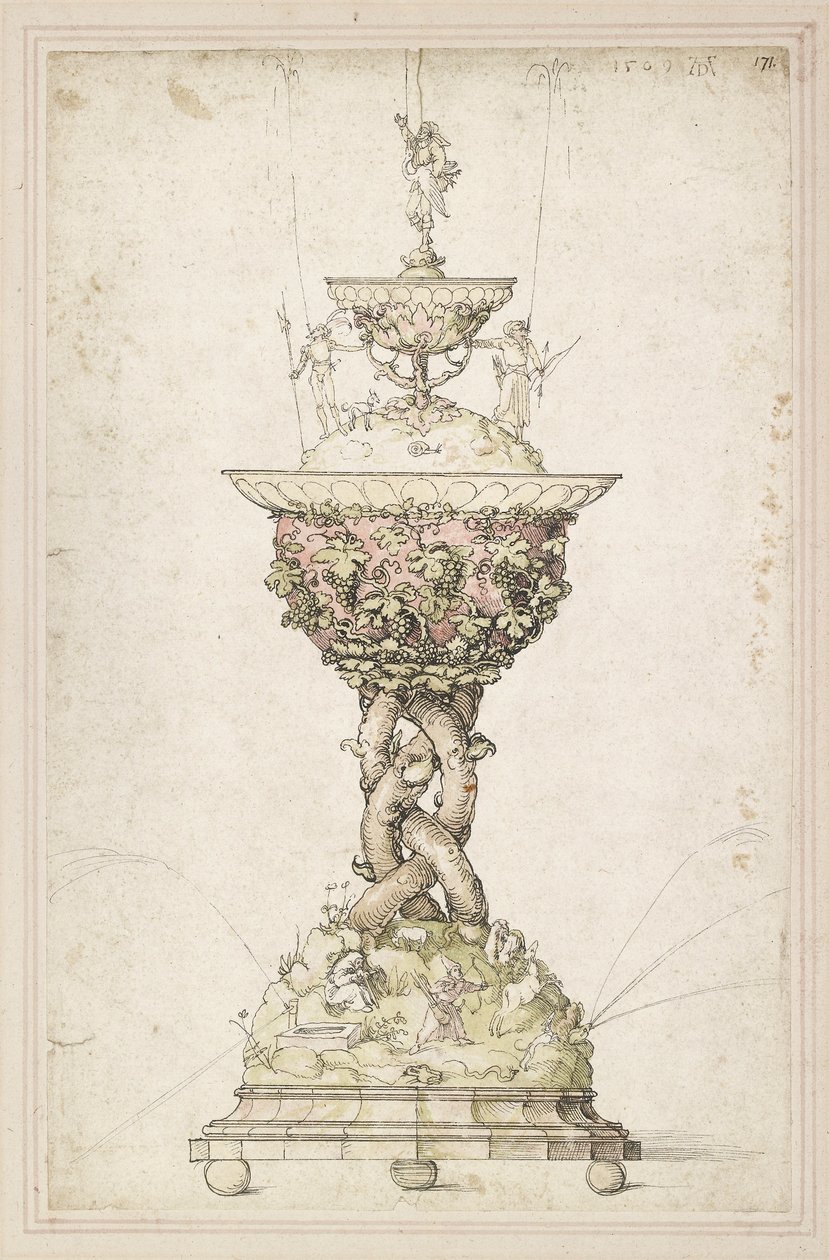 Design til en bordfontæne, 1509 af Albrecht Dürer