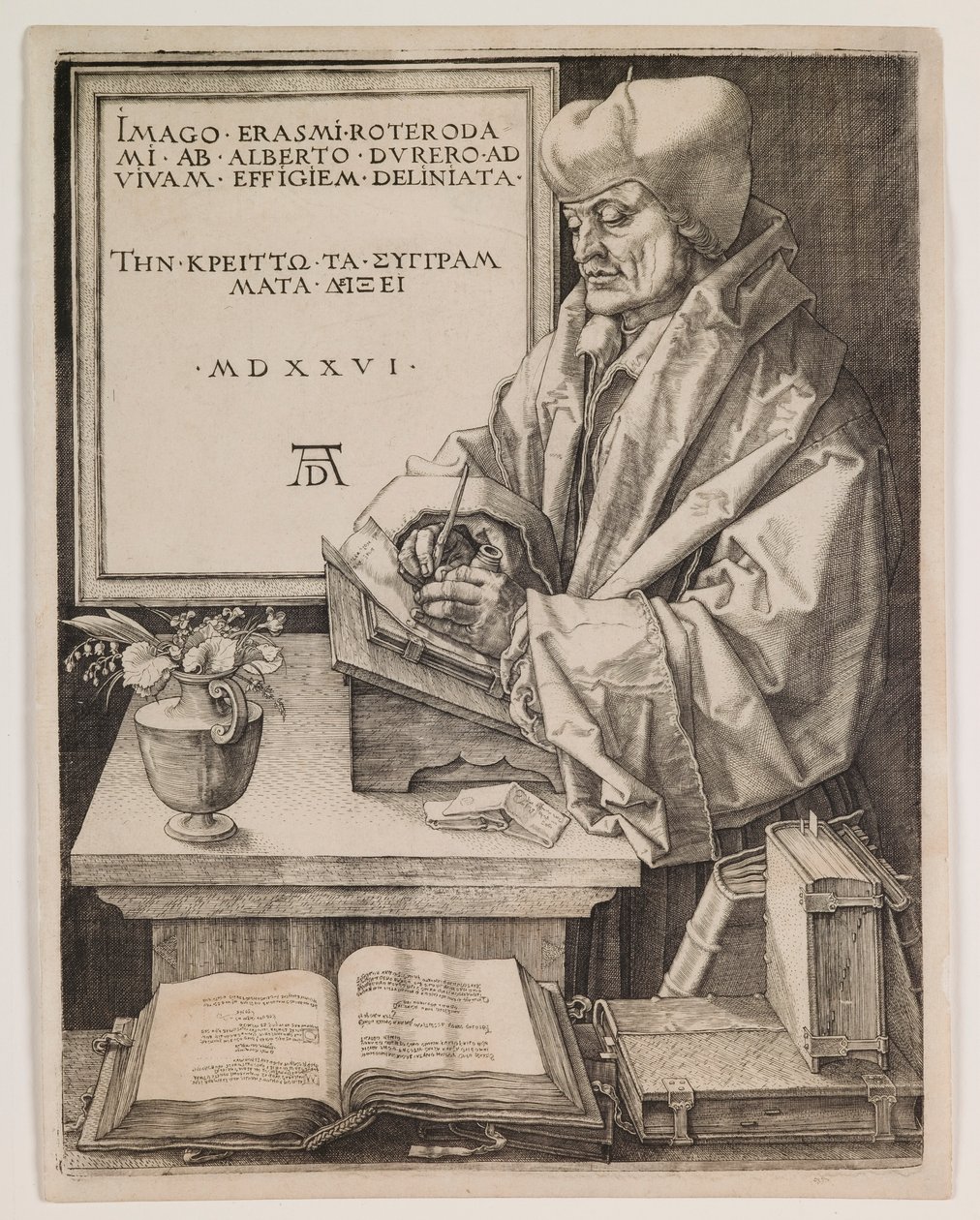 Erasmus af Rotterdam af Albrecht Dürer