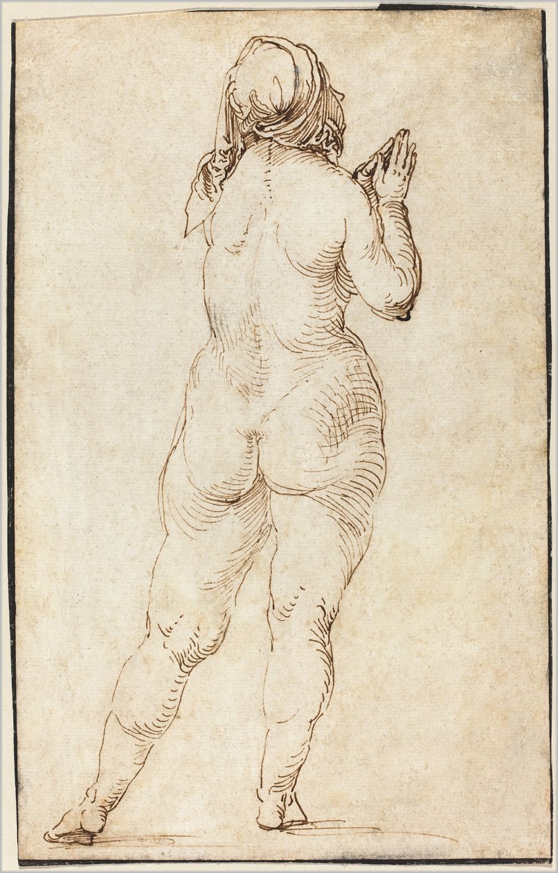 Nøgen kvinde beder af Albrecht Dürer