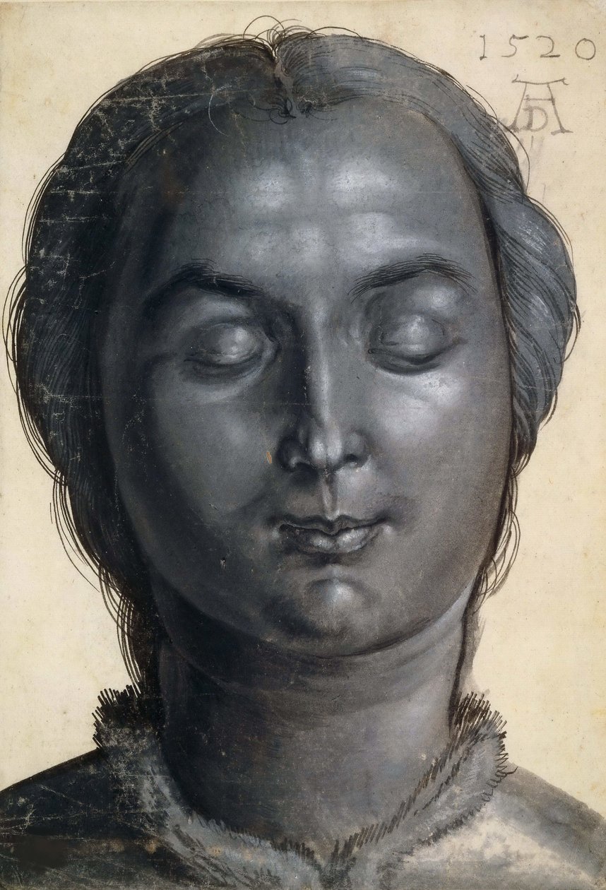 Hoved af en kvinde, 1520. af Albrecht Dürer