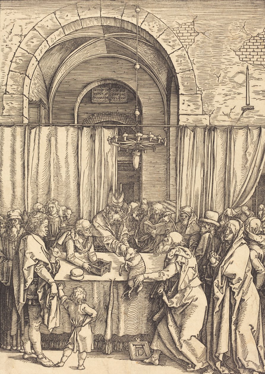 Joachims tilbud afvist, ca. 15041505. af Albrecht Dürer