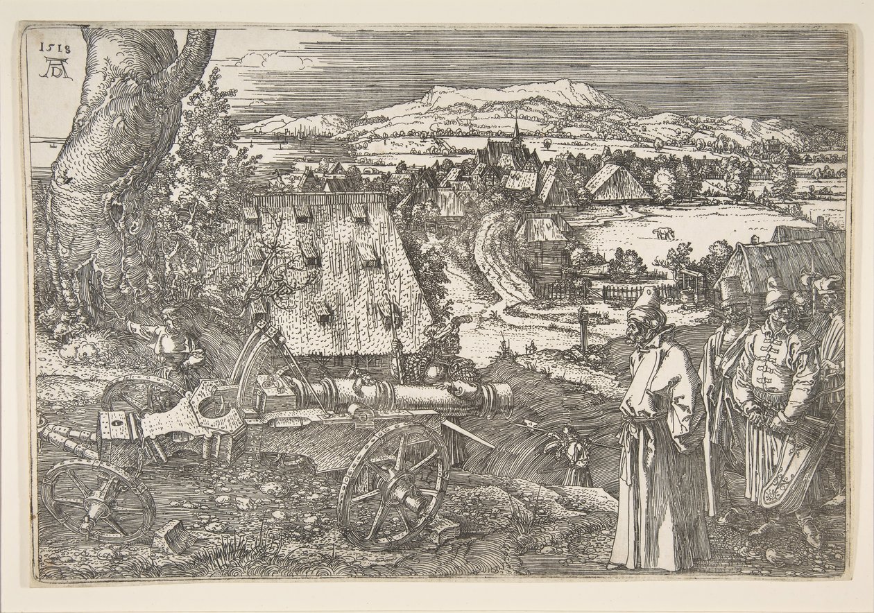 Landskab med en kanon, 1518. af Albrecht Dürer