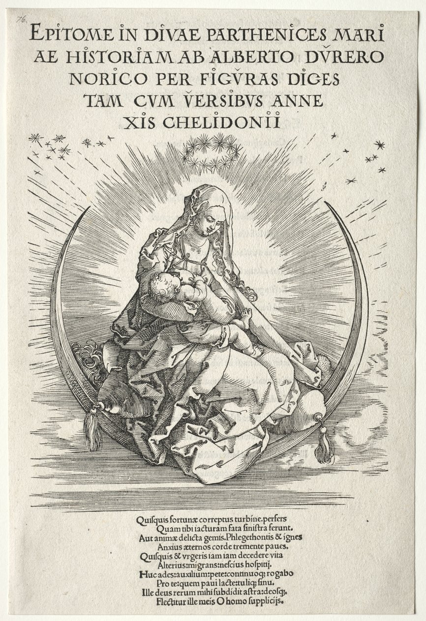 Jomfruens liv: Titelside af Albrecht Dürer
