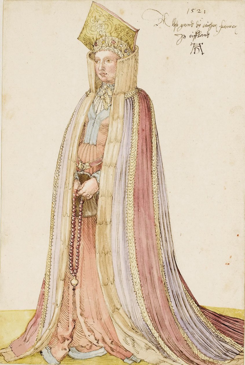 Livonian Lady, 1521. af Albrecht Dürer