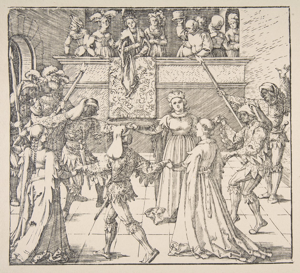 Maskeradedans med fakler, 1922. af Albrecht Dürer
