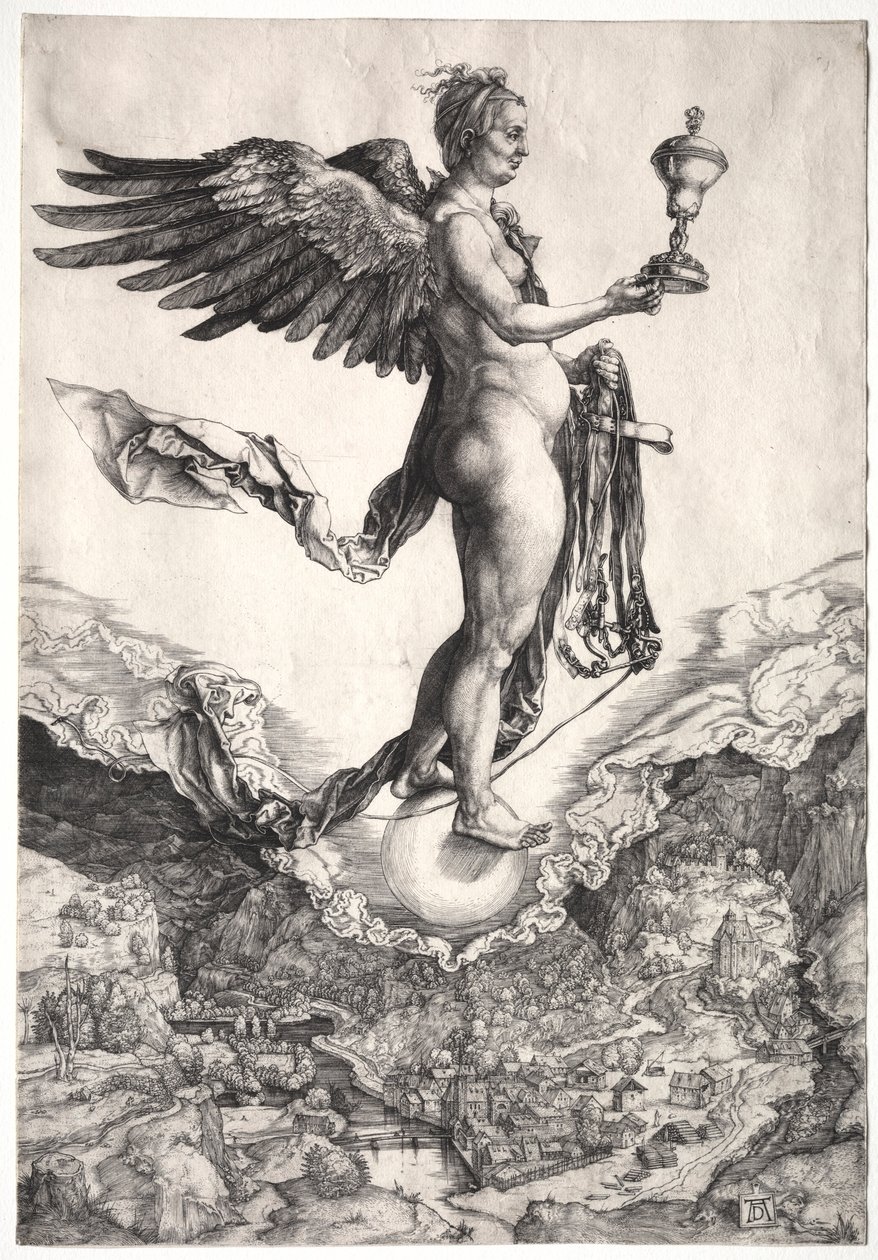 Nemesis, ca. 1501-1502. af Albrecht Dürer