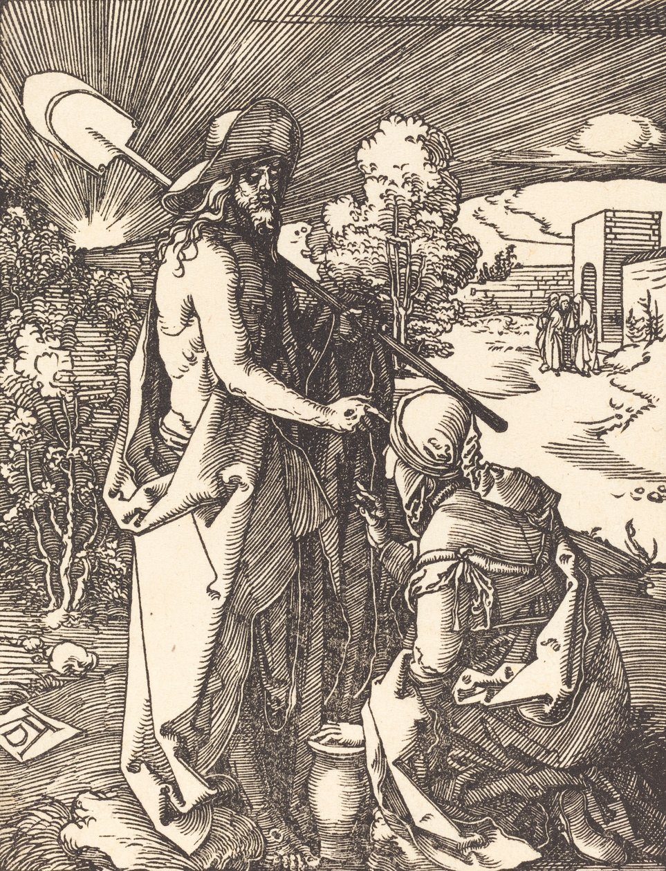Noli Me Tangere, sandsynligvis ca. 15091510. af Albrecht Dürer