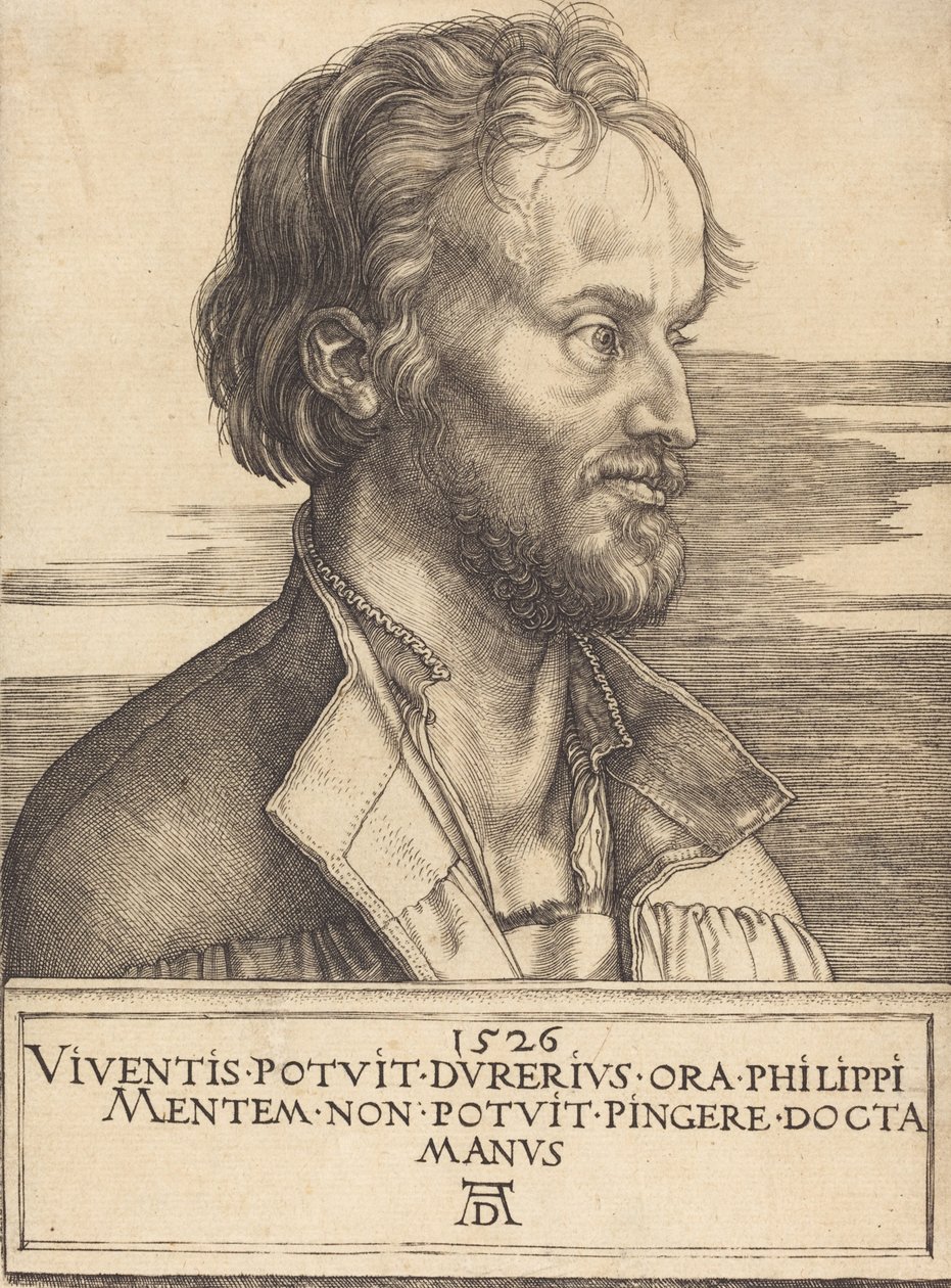 Philip Melanchthon, 1526. af Albrecht Dürer