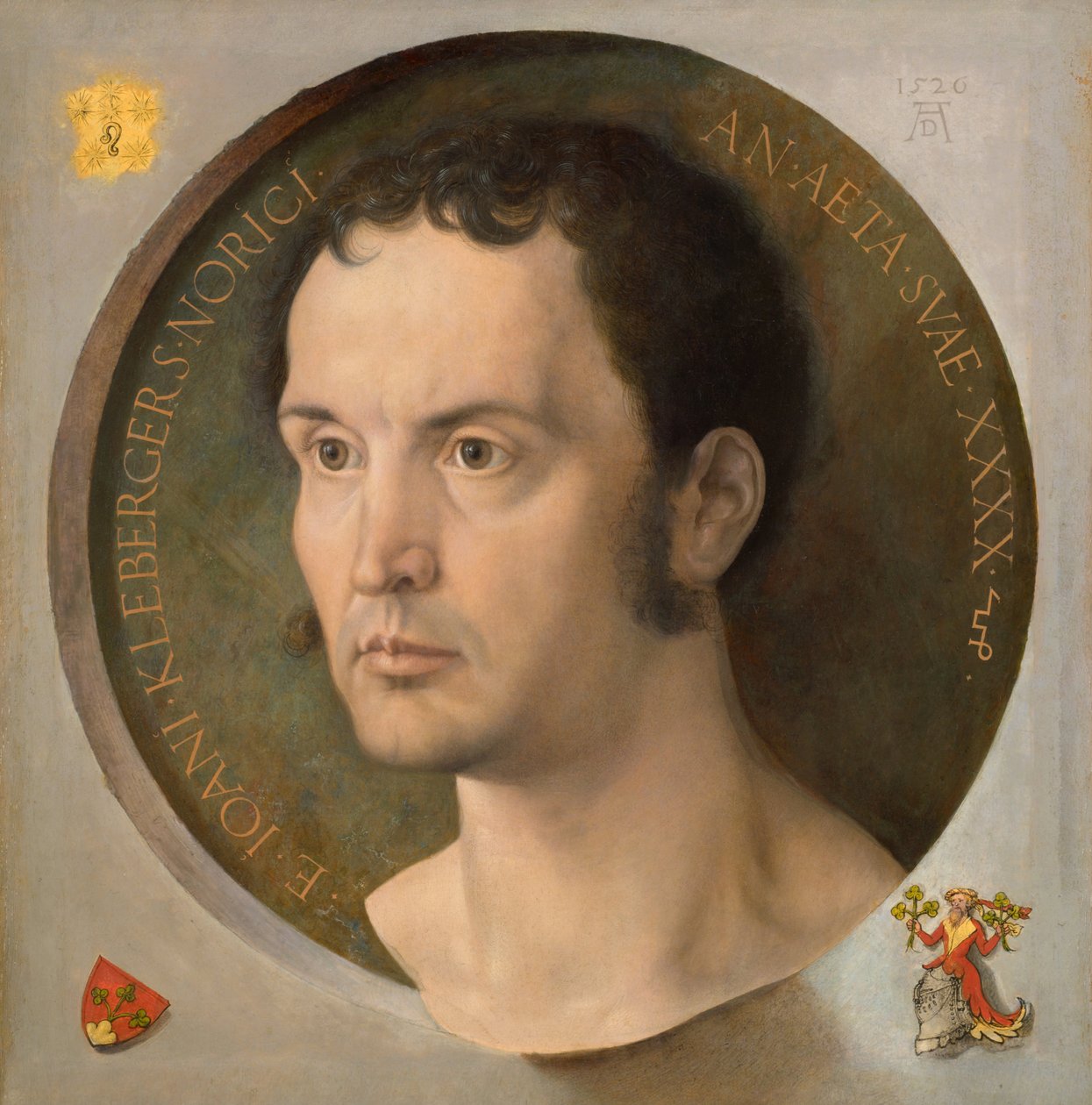 Portræt af Johann Kleeberger, 1526 af Albrecht Dürer