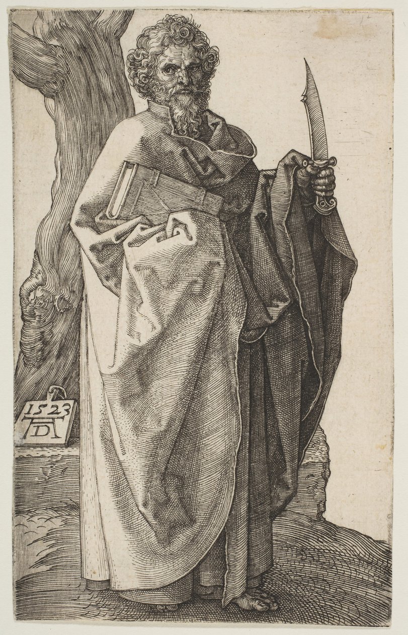 Sankt Bartolomæus, 1523. af Albrecht Dürer