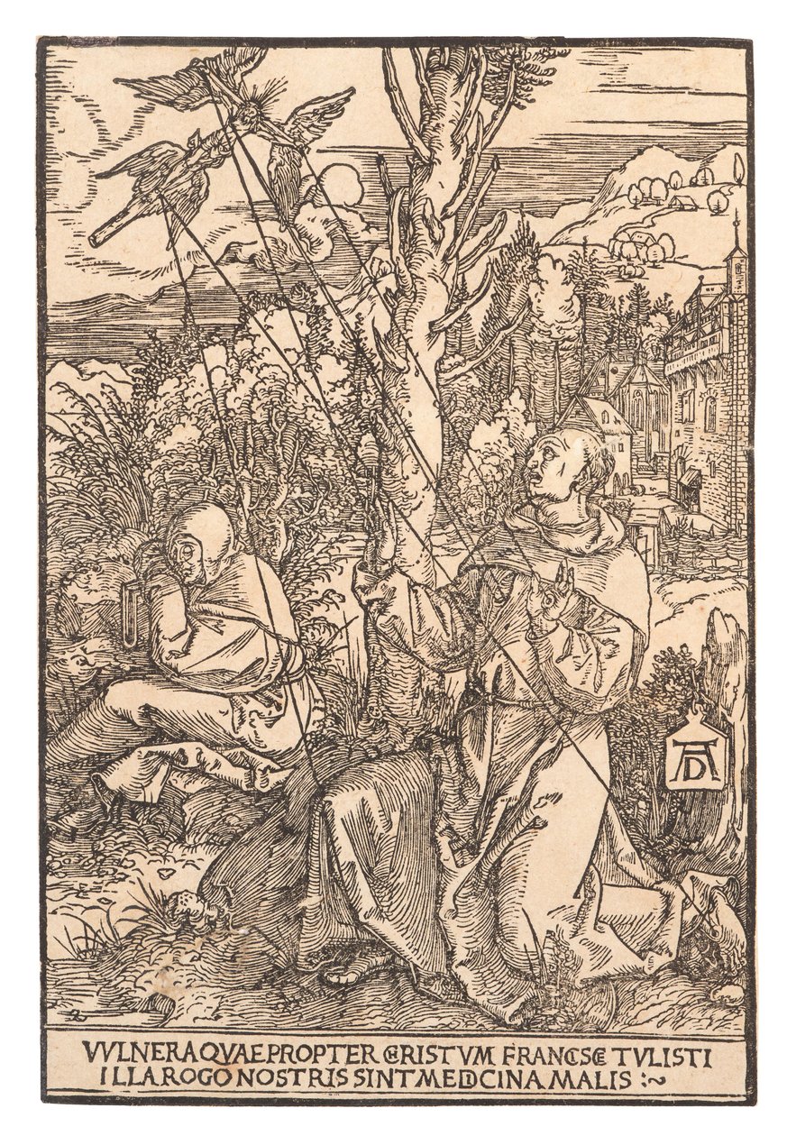 Saint Francis modtager Stigmata, ca. 1505. af Albrecht Dürer