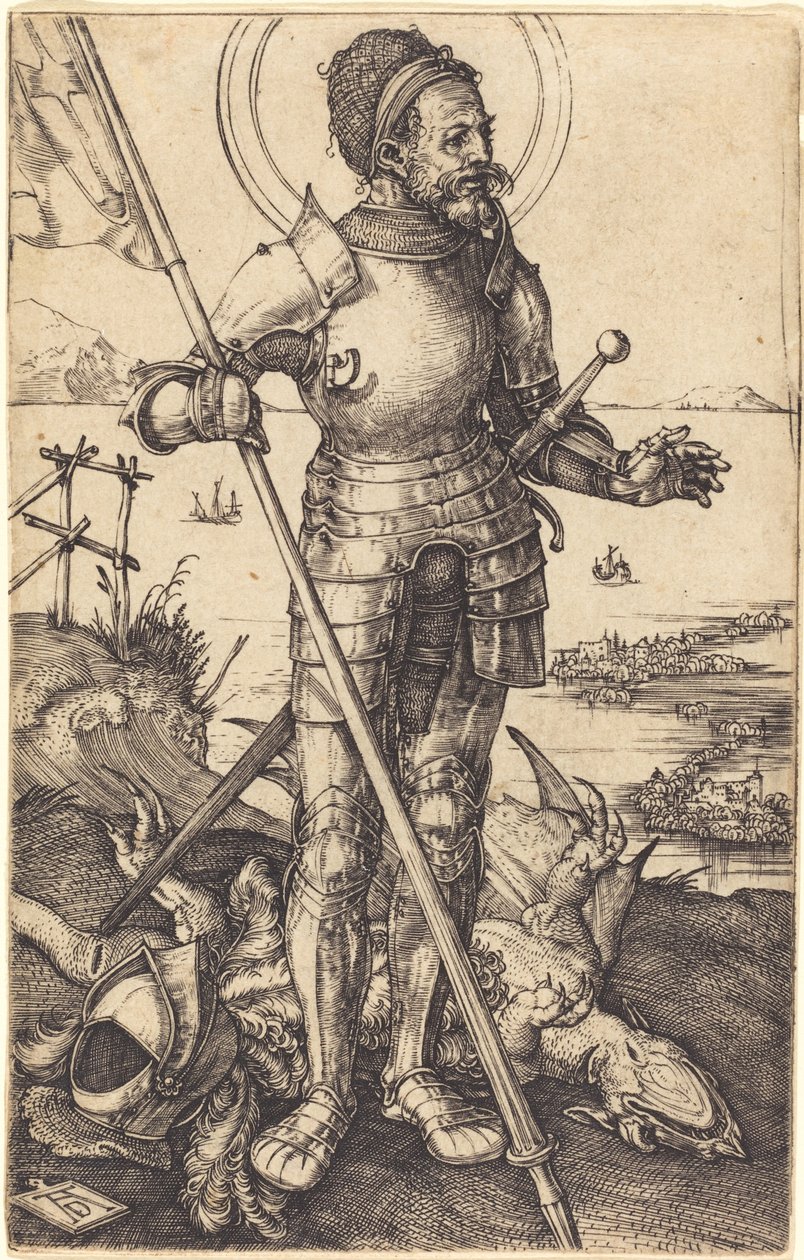 Sankt Georg stående af Albrecht Dürer