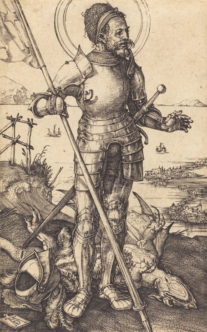 Saint George Standing, ca. 15071508. af Albrecht Dürer