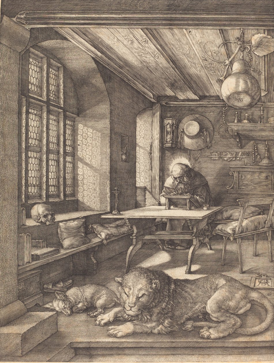 Sankt Hieronymus i hans studie, 1514. af Albrecht Dürer