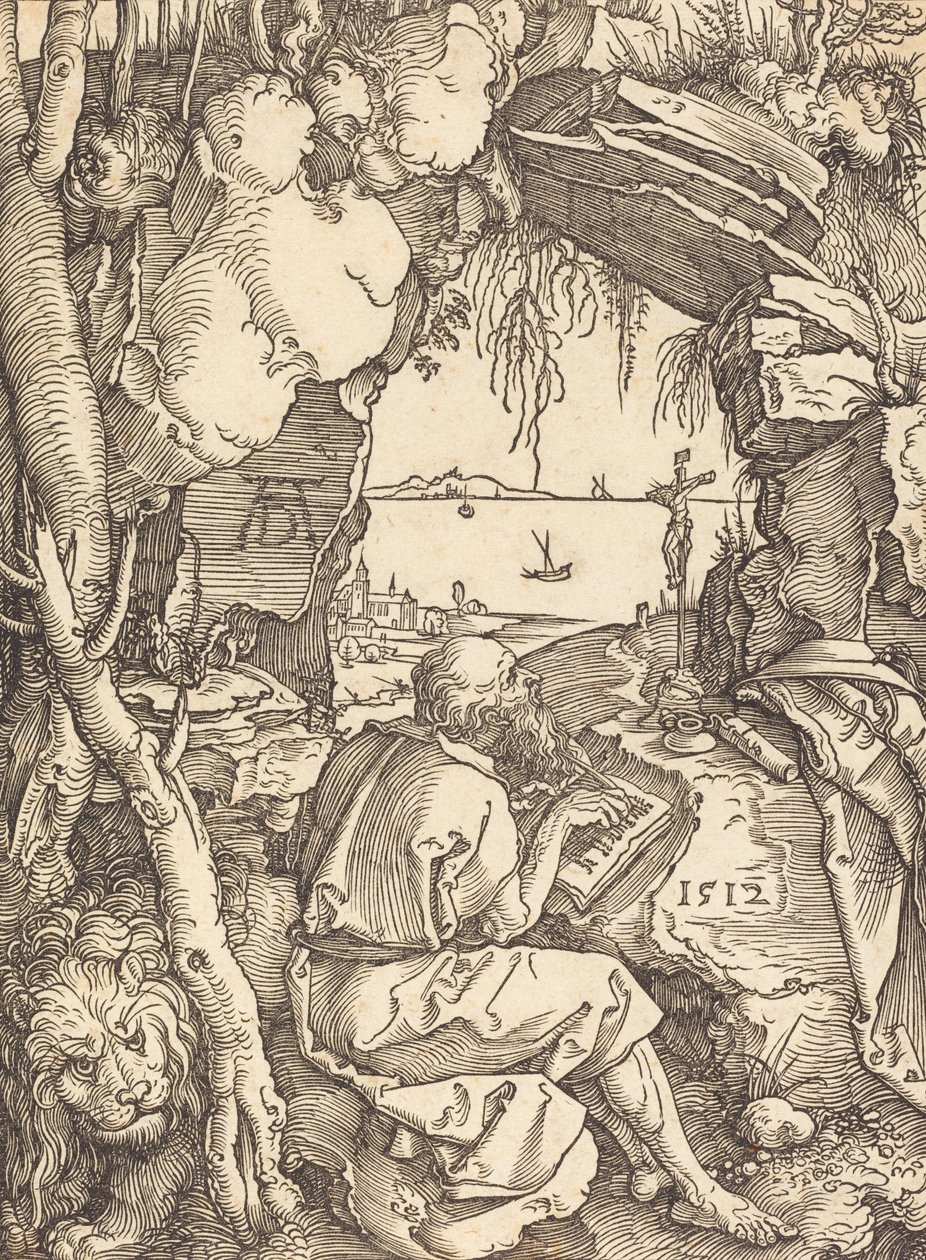 Sankt Hieronymus i en hule, 1512. af Albrecht Dürer