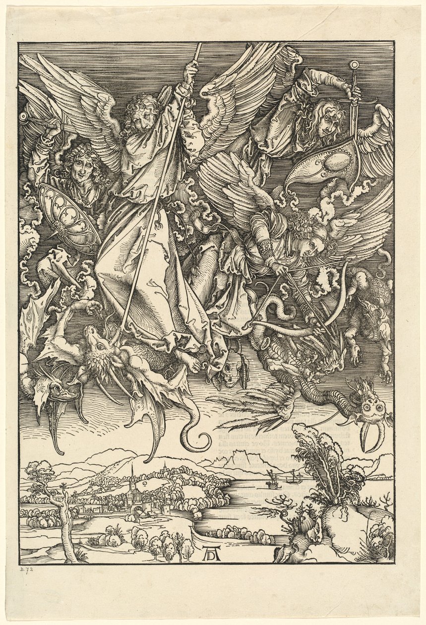 Sankt Michael kæmper mod dragen af Albrecht Dürer