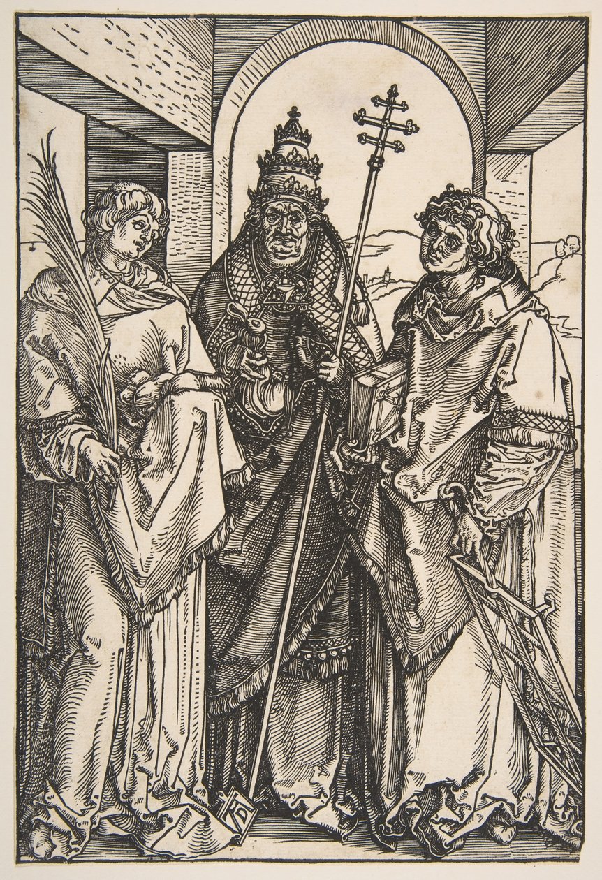 Saint Stephen, Saint Sixtus og Saint Lawrence.n.d. af Albrecht Dürer