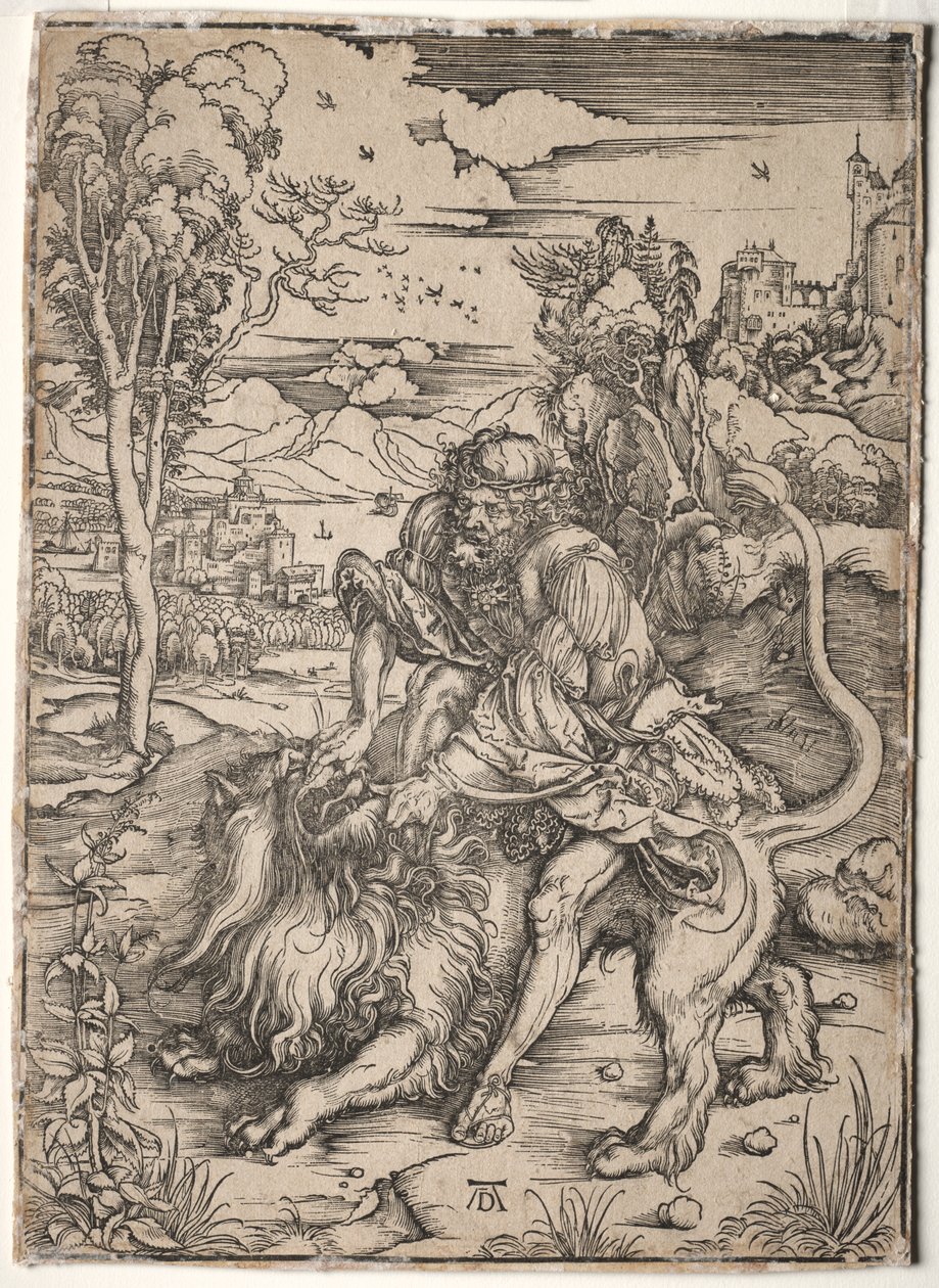 Samson dræber løven af Albrecht Dürer
