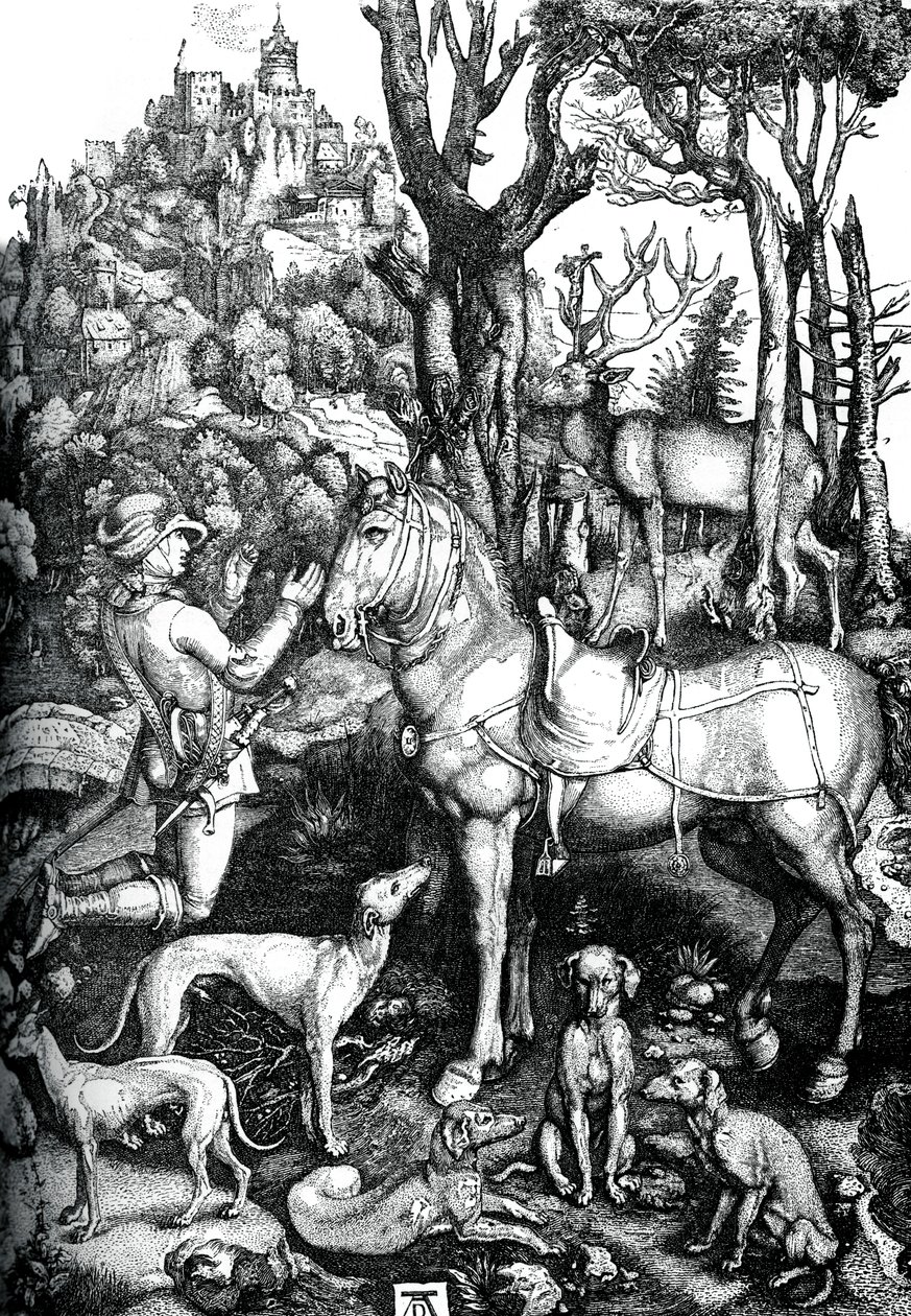 St Eustace, c1501, 1870. af Albrecht Dürer