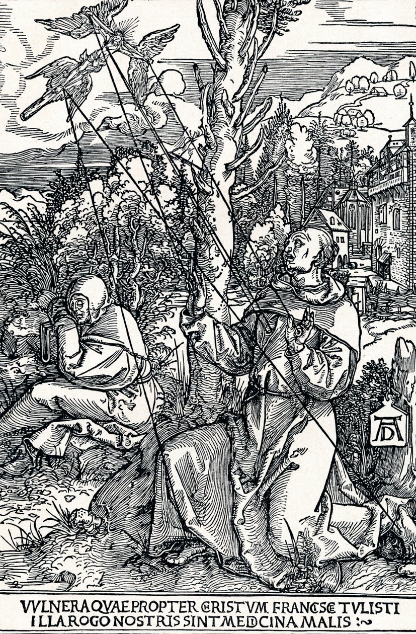 St. Francis modtager Stigmata, 1504 1906 af Albrecht Dürer