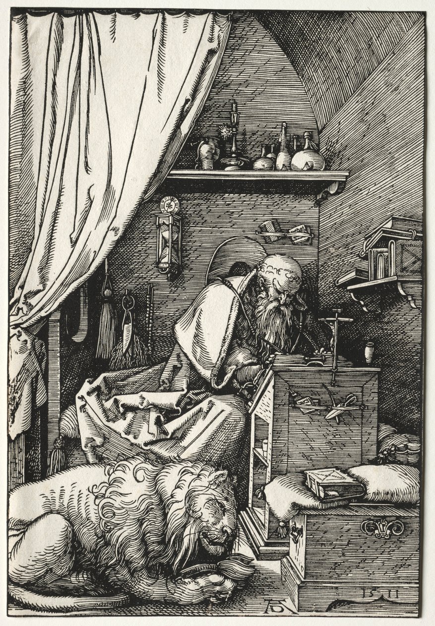 Sankt Hieronymus i hans celle, 1511. af Albrecht Dürer