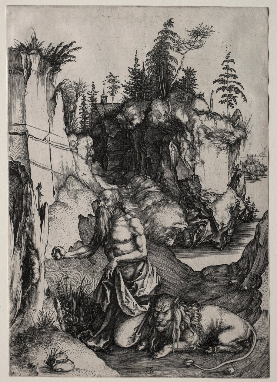 Sankt Hieronymus i bod, ca. 1497. af Albrecht Dürer