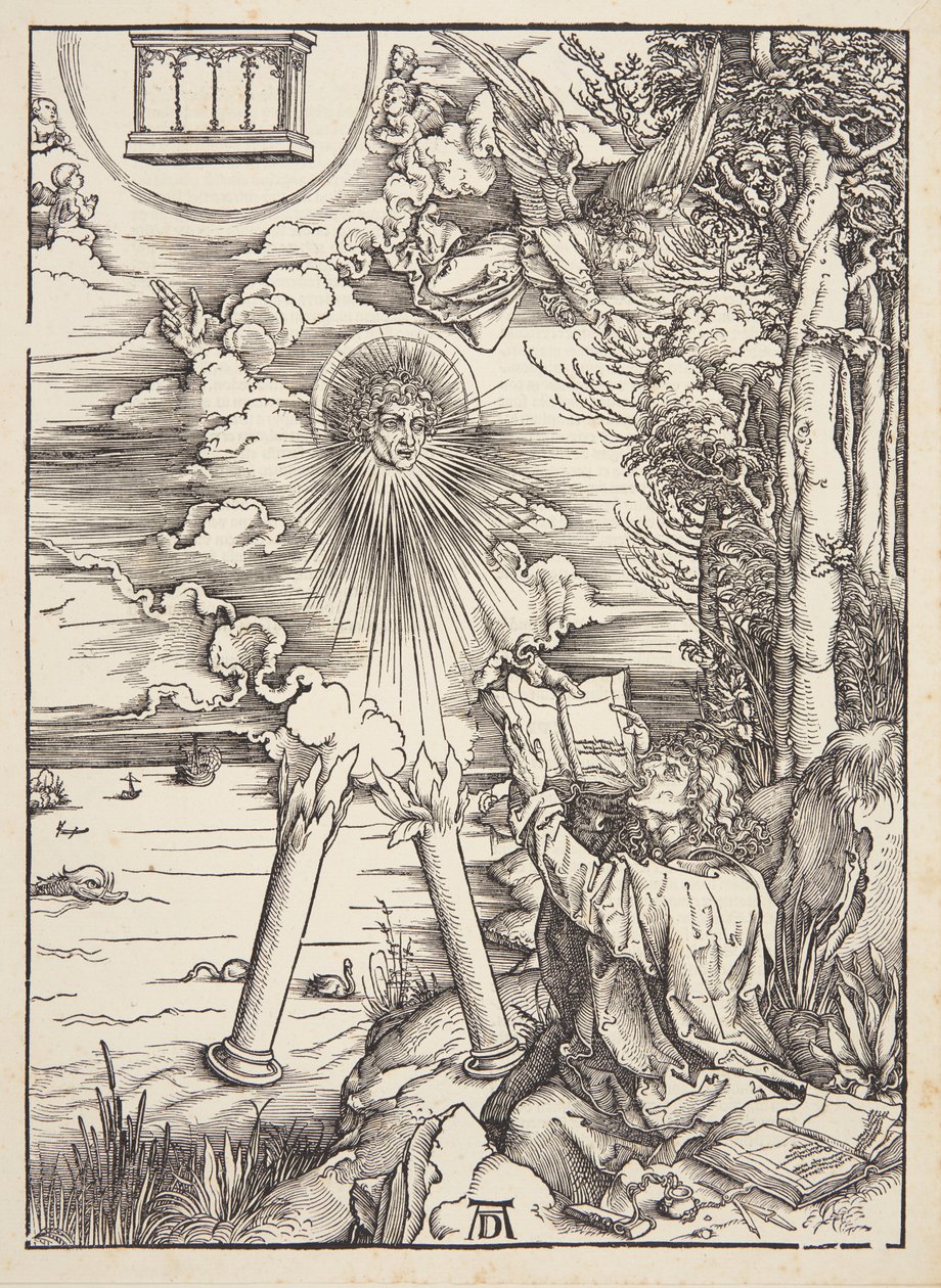 St. John fortærer bogen af Albrecht Dürer