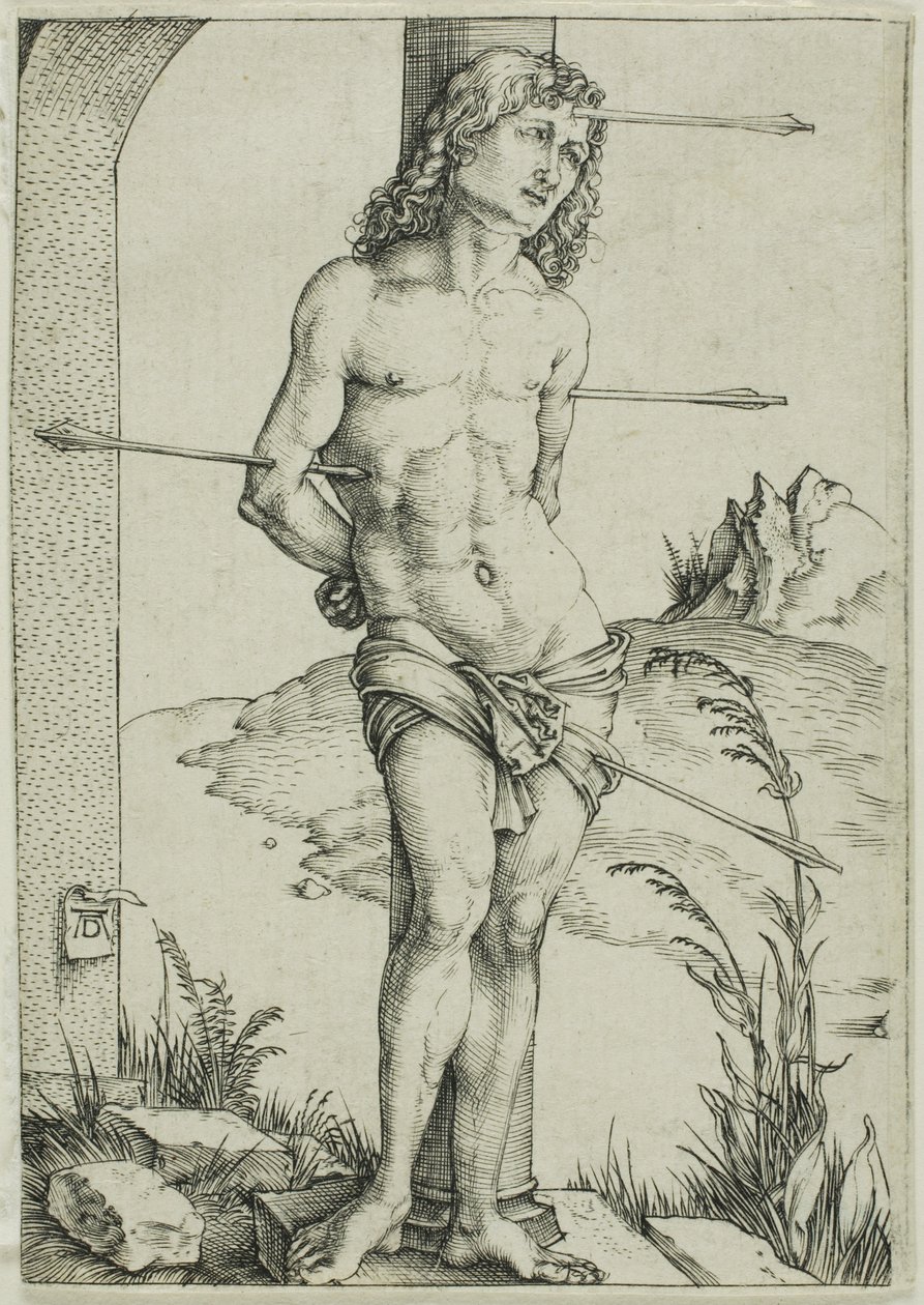 St. Sebastian bundet til søjlen af Albrecht Dürer