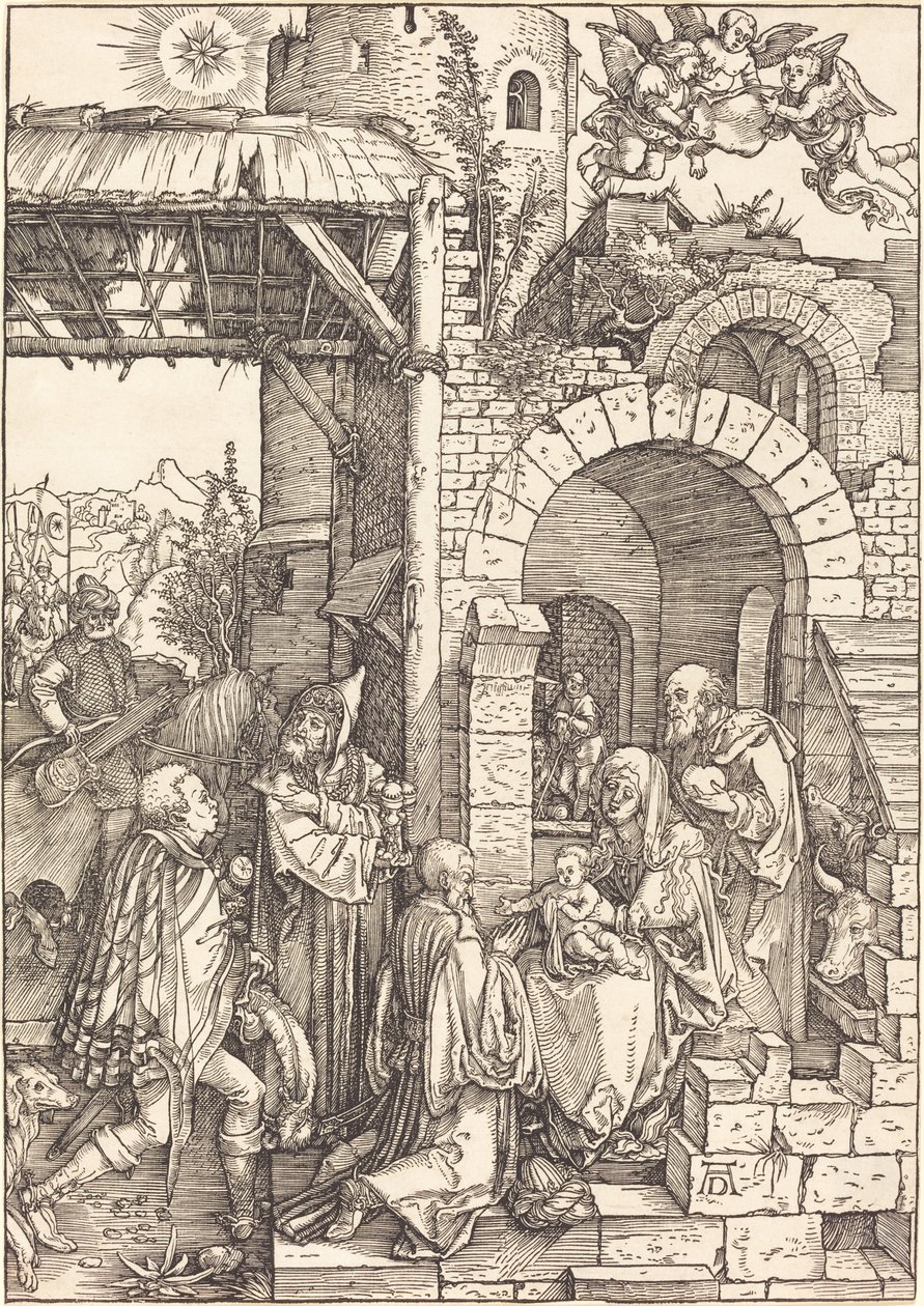 Magiernes tilbedelse af Albrecht Dürer