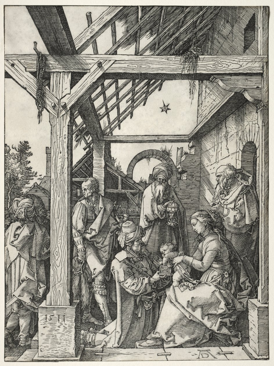 Magiernes tilbedelse af Albrecht Dürer