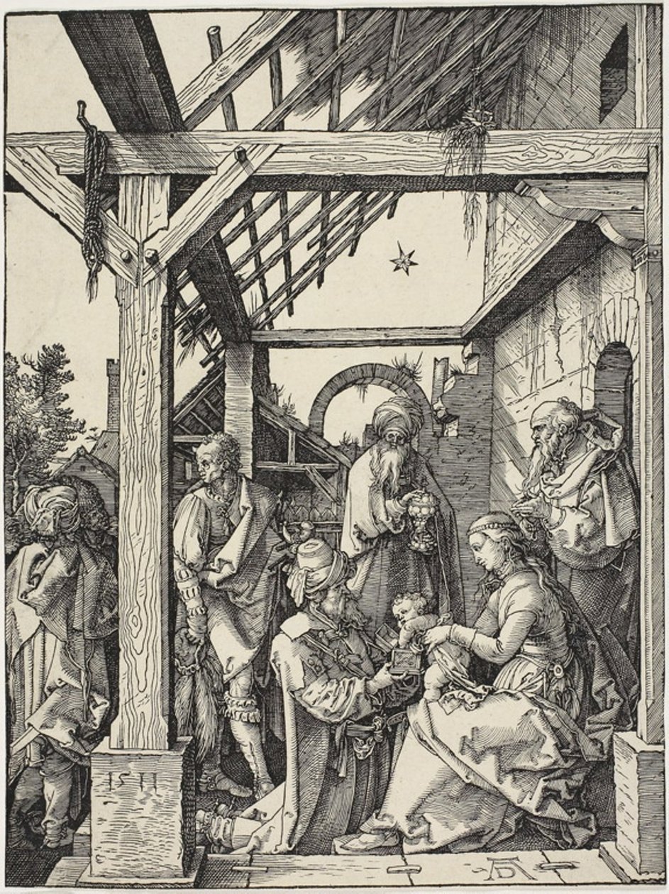 Magiernes tilbedelse af Albrecht Dürer