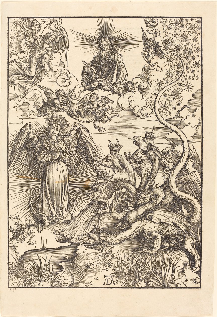 Den apokalyptiske kvinde af Albrecht Dürer