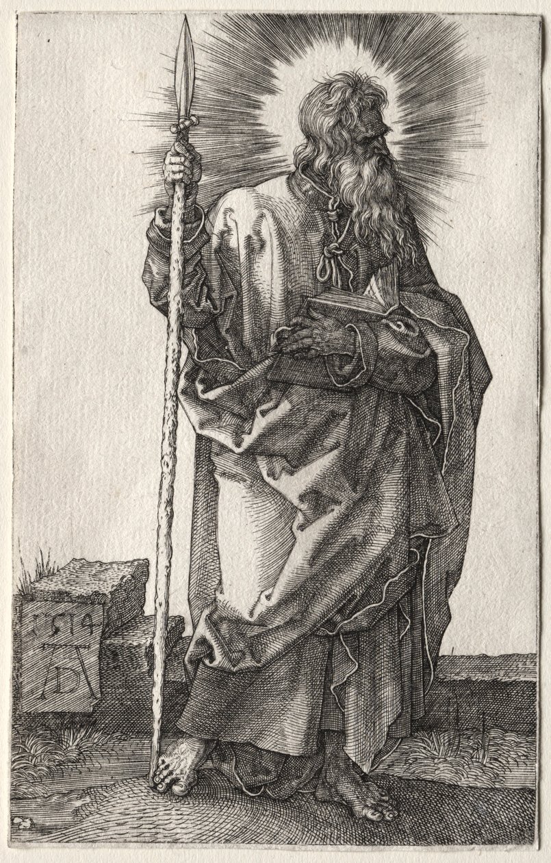 Apostlen Thomas. af Albrecht Dürer