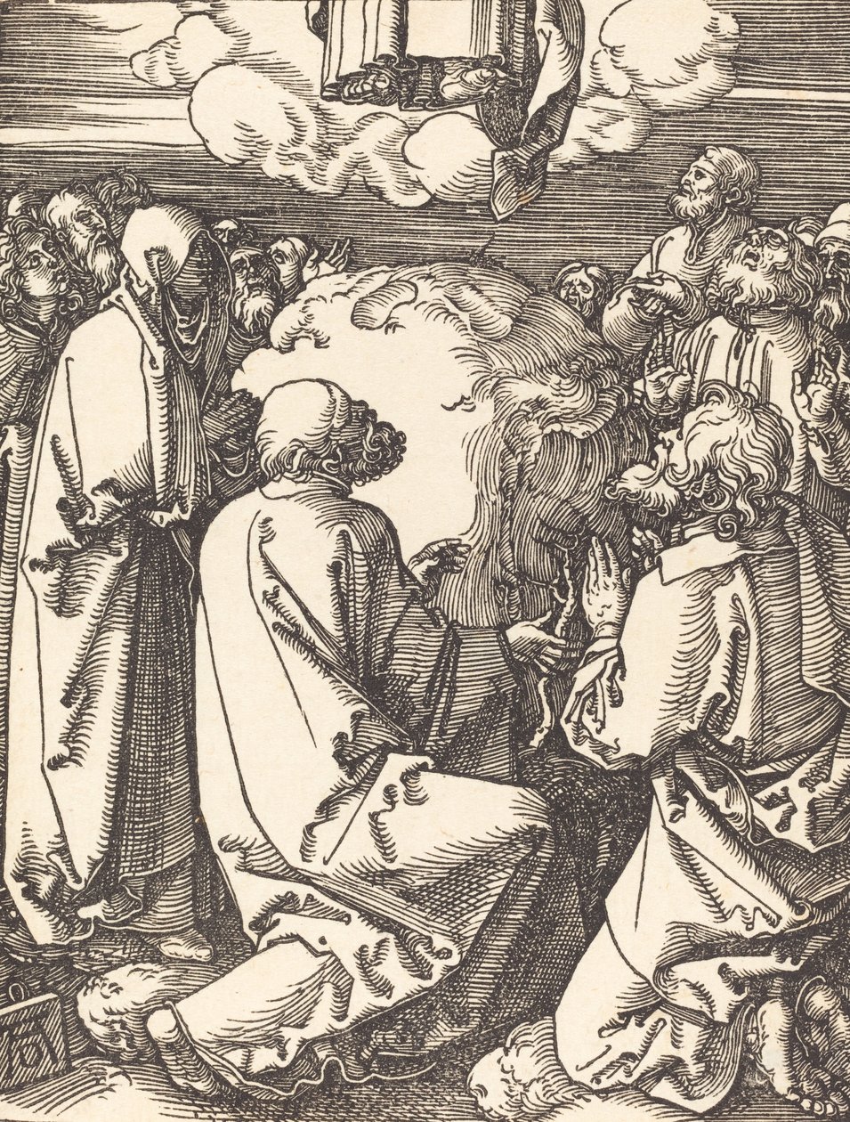 Himmelfarten, sandsynligvis ca. 15091510. af Albrecht Dürer
