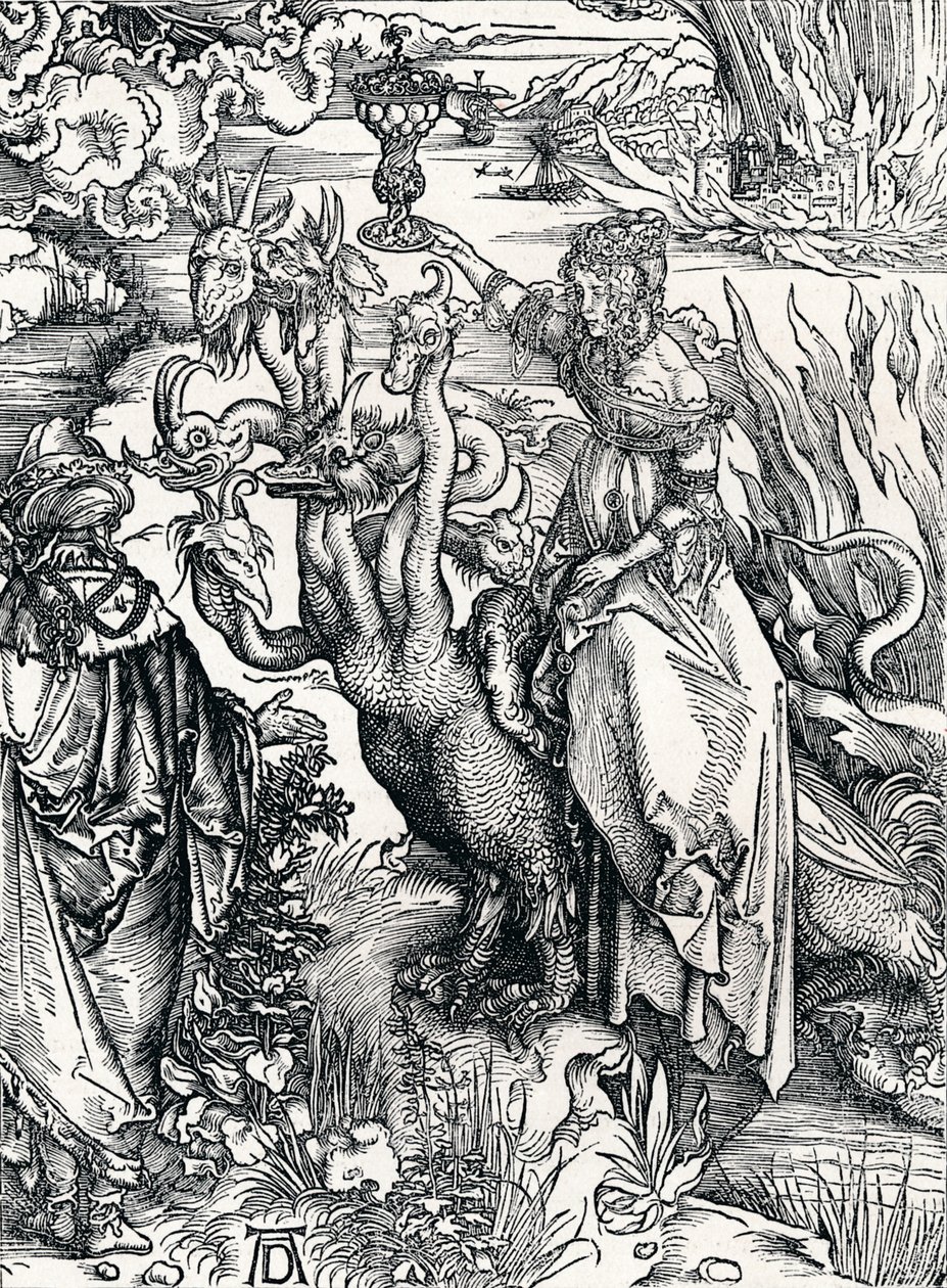 Den babylonske hore, 1498, 1906 af Albrecht Dürer
