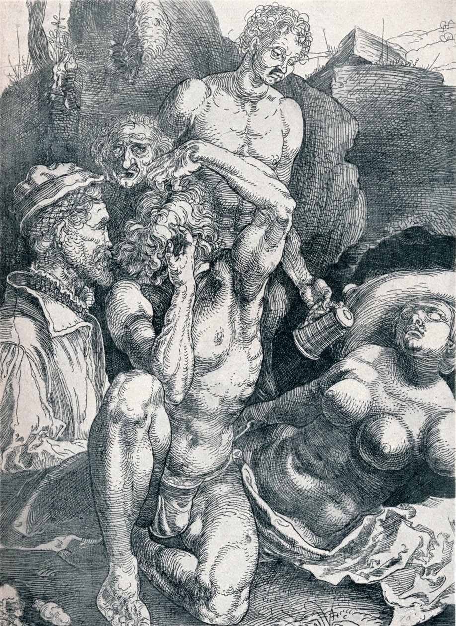 Den desperate mand, 1513-1517 1906 af Albrecht Dürer