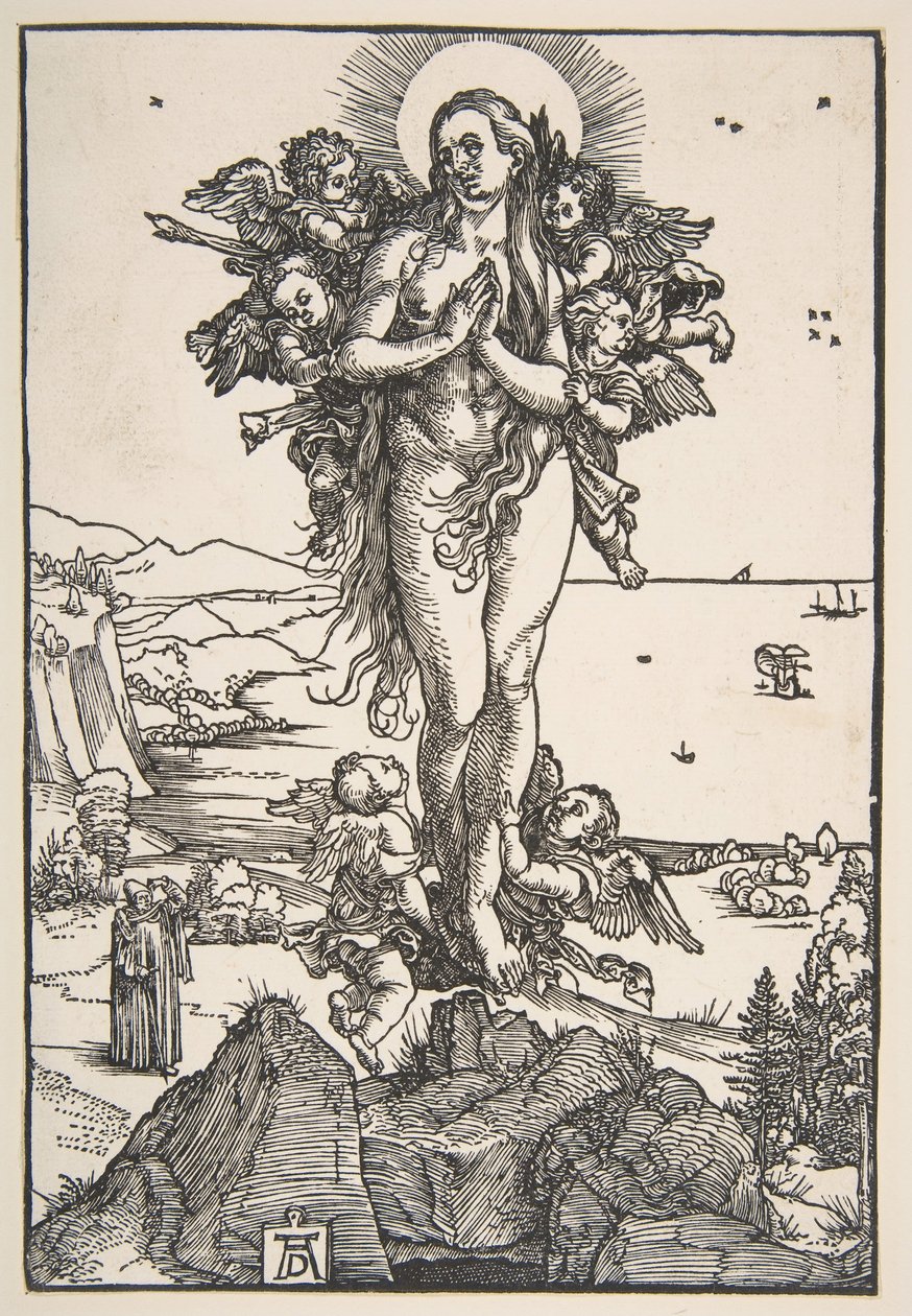Den hellige Maria Magdalens ekstase.n.d. af Albrecht Dürer