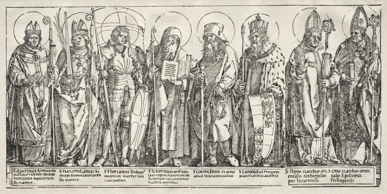 De otte hellige i Østrig, ca. 1515. af Albrecht Dürer