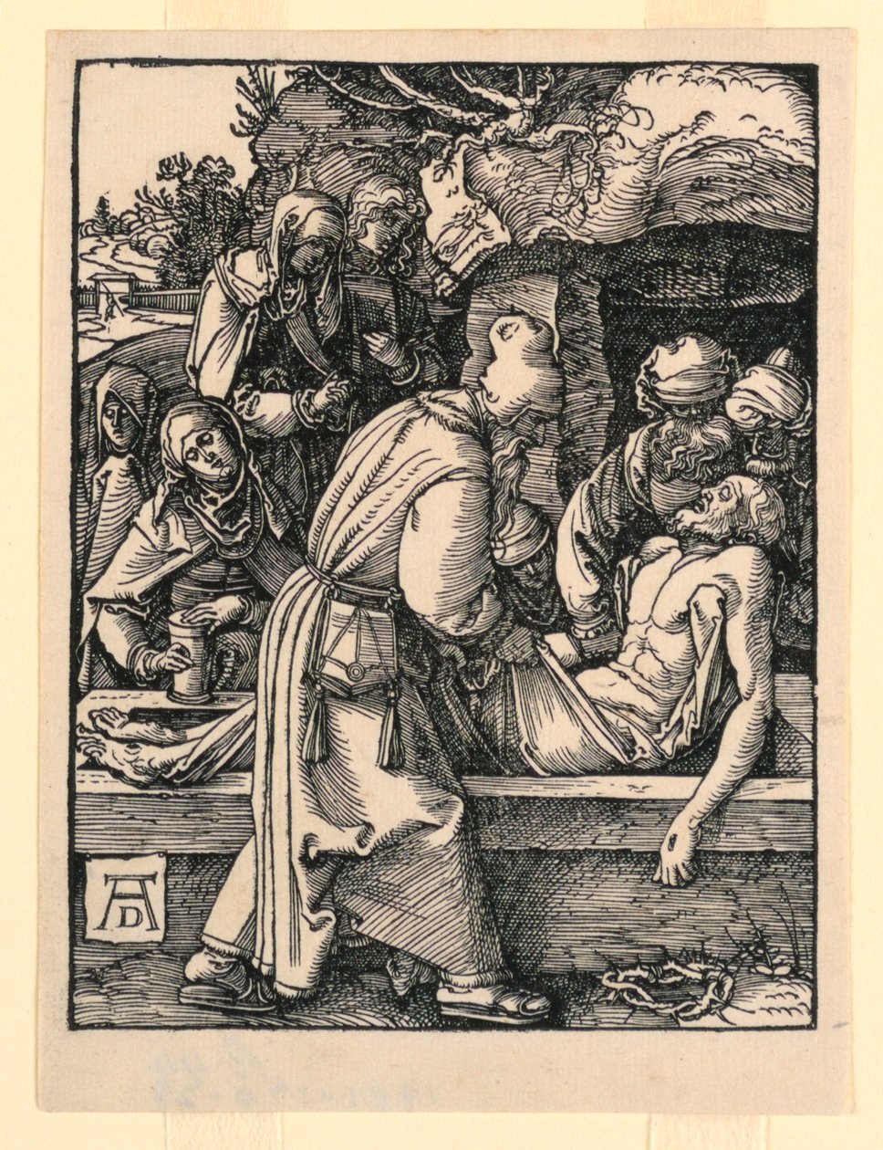 Gravmælet, fra The Little Passion Series af Albrecht Dürer