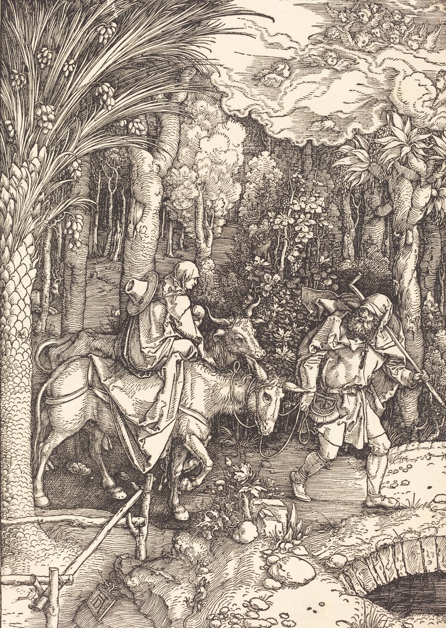 Flugten til Egypten, ca. 1504. af Albrecht Dürer