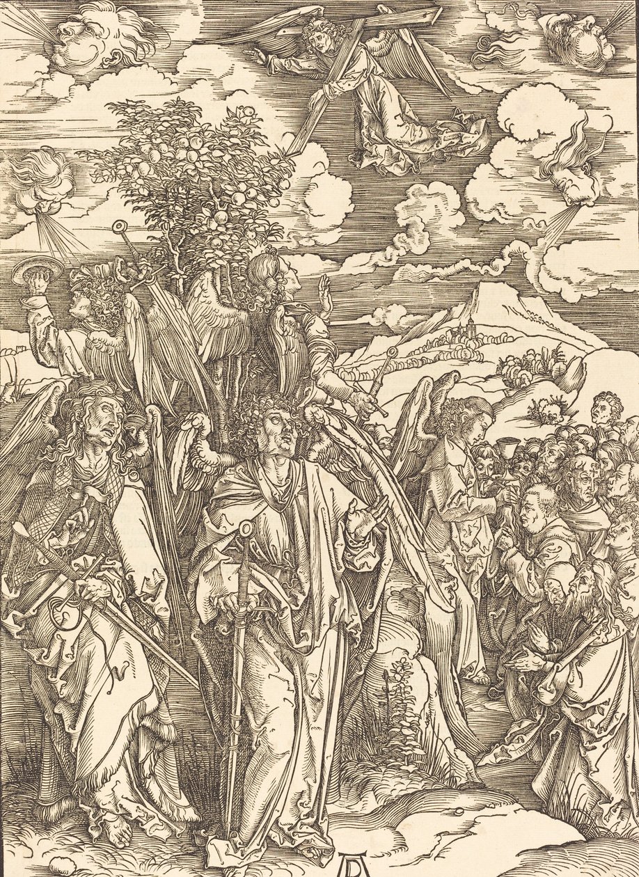 De fire engle holder vindene, 1498. af Albrecht Dürer