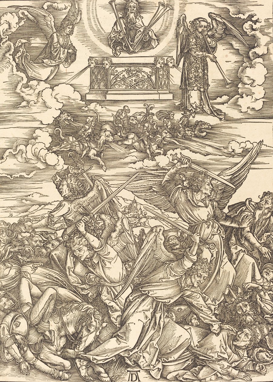 De fire hævnende engle, 1498. af Albrecht Dürer