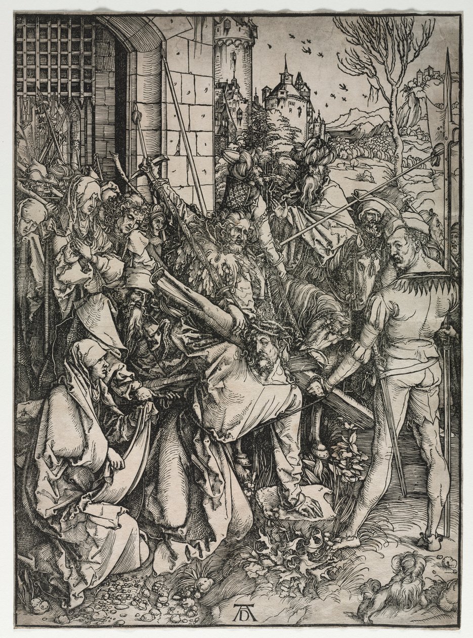 Den store lidenskab: Kristus der bærer korset. af Albrecht Dürer