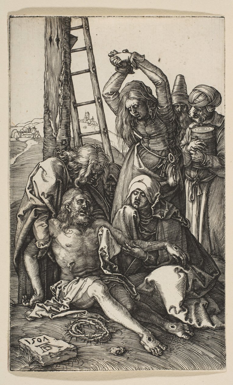 The Lamentation, fra The Passion, 1507. af Albrecht Dürer