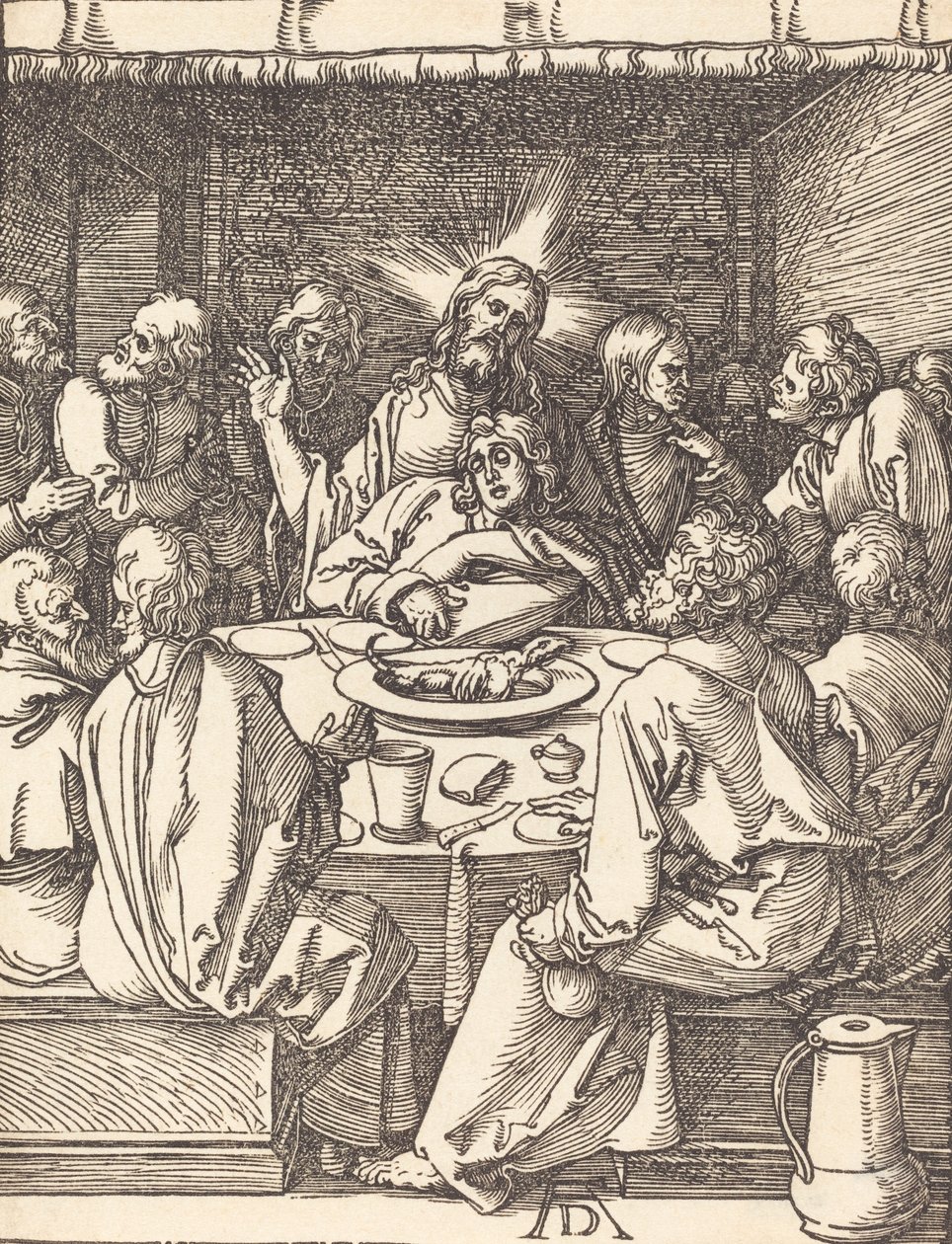 Den sidste nadver, sandsynligvis ca. 15091510. af Albrecht Dürer