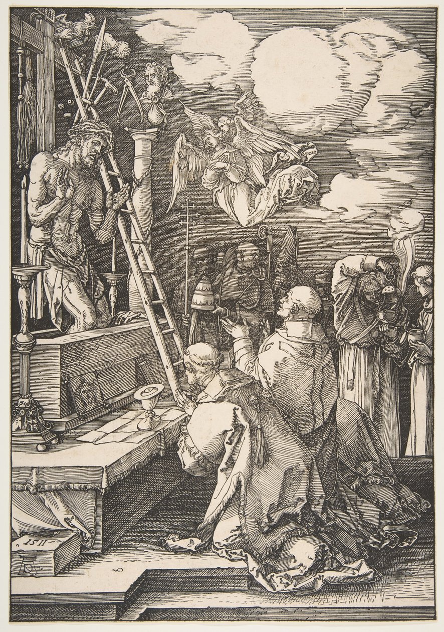 Sankt Gregors messe, 1511. af Albrecht Dürer