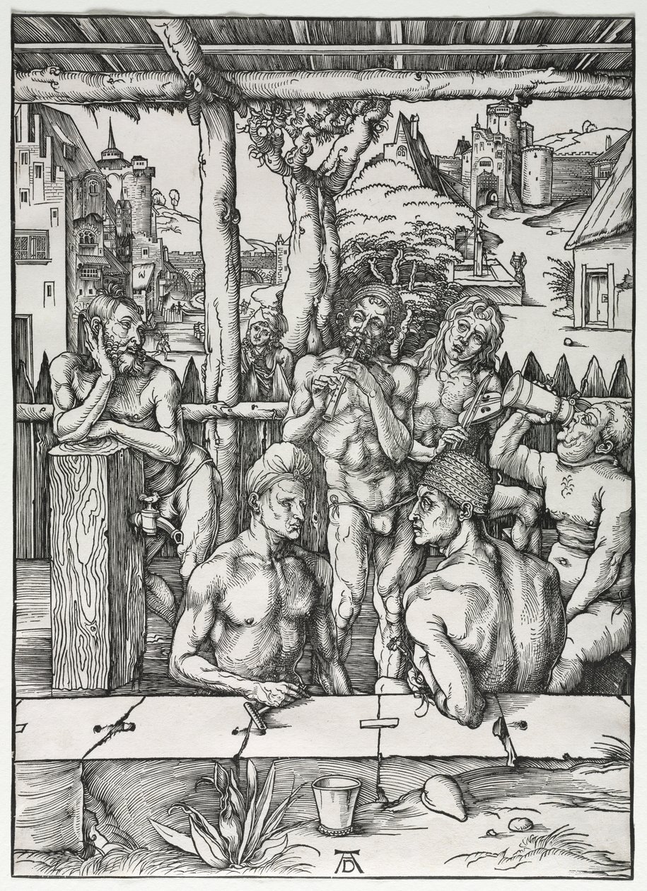 Herrebadehuset, ca. 1496-1497. af Albrecht Dürer